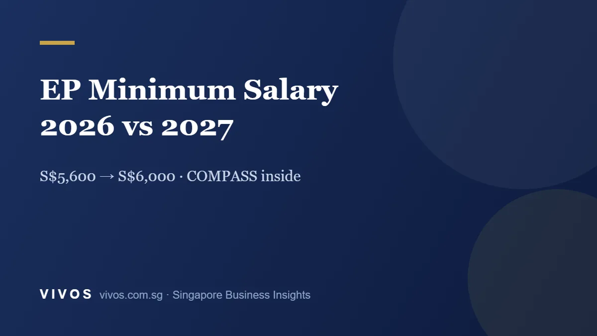 Singapore Employment Pass 2027: New Salary Thresholds (and What to Do Before the Deadline)