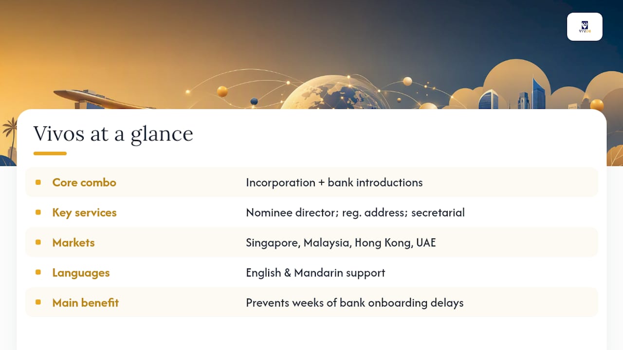 Who Handles This: VIVOS for Foreign Founders — overview diagram