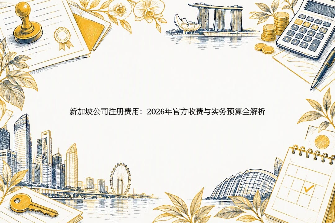 新加坡公司注册费用：2026年官方收费与实务预算全解析