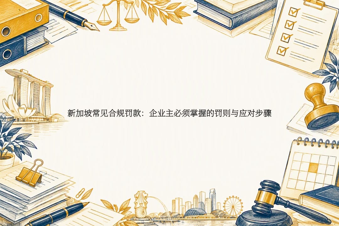 新加坡常见合规罚款：企业主必须掌握的罚则与应对步骤