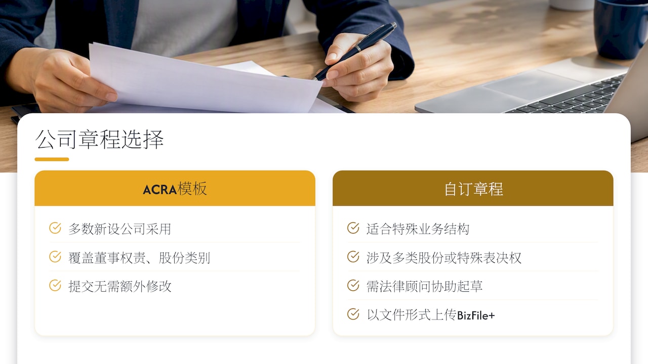 注册地址与公司章程的提交要点 — overview diagram
