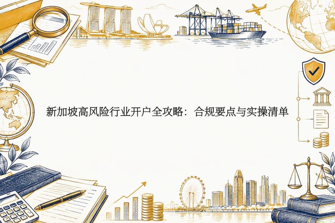 新加坡高风险行业开户全攻略：合规要点与实操清单