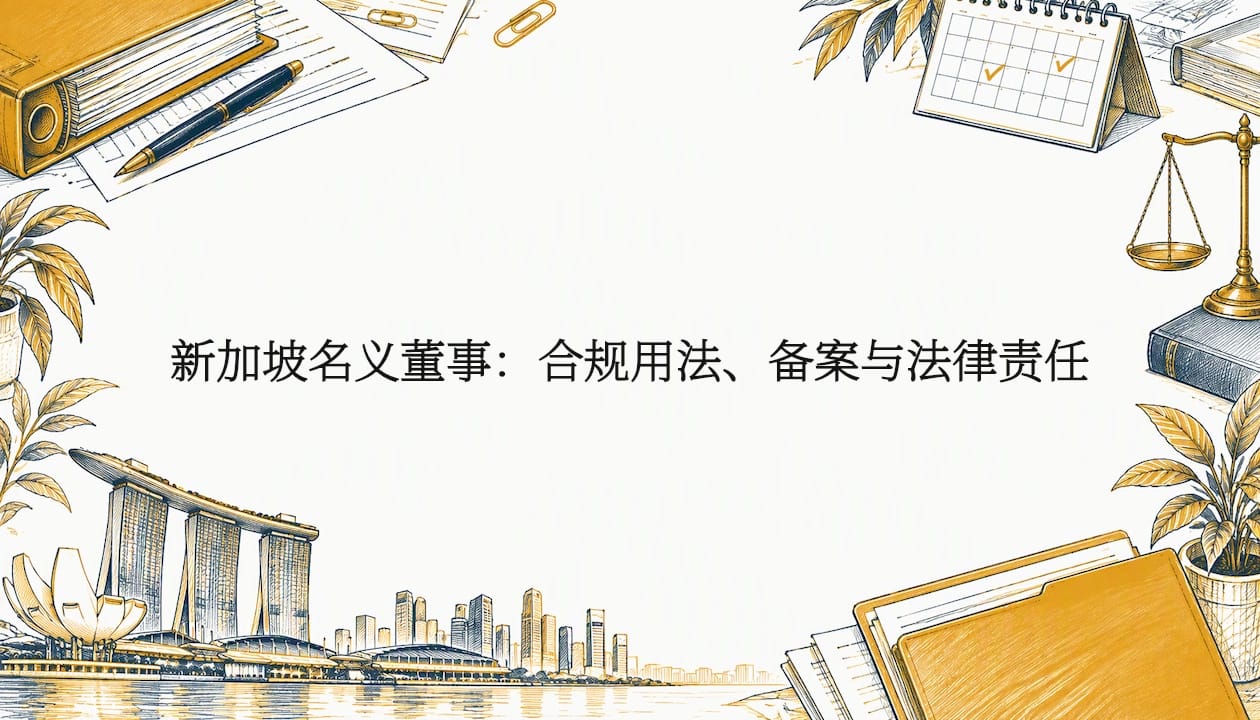 Learn More: 新加坡名义董事：合规用法、备案与法律责任