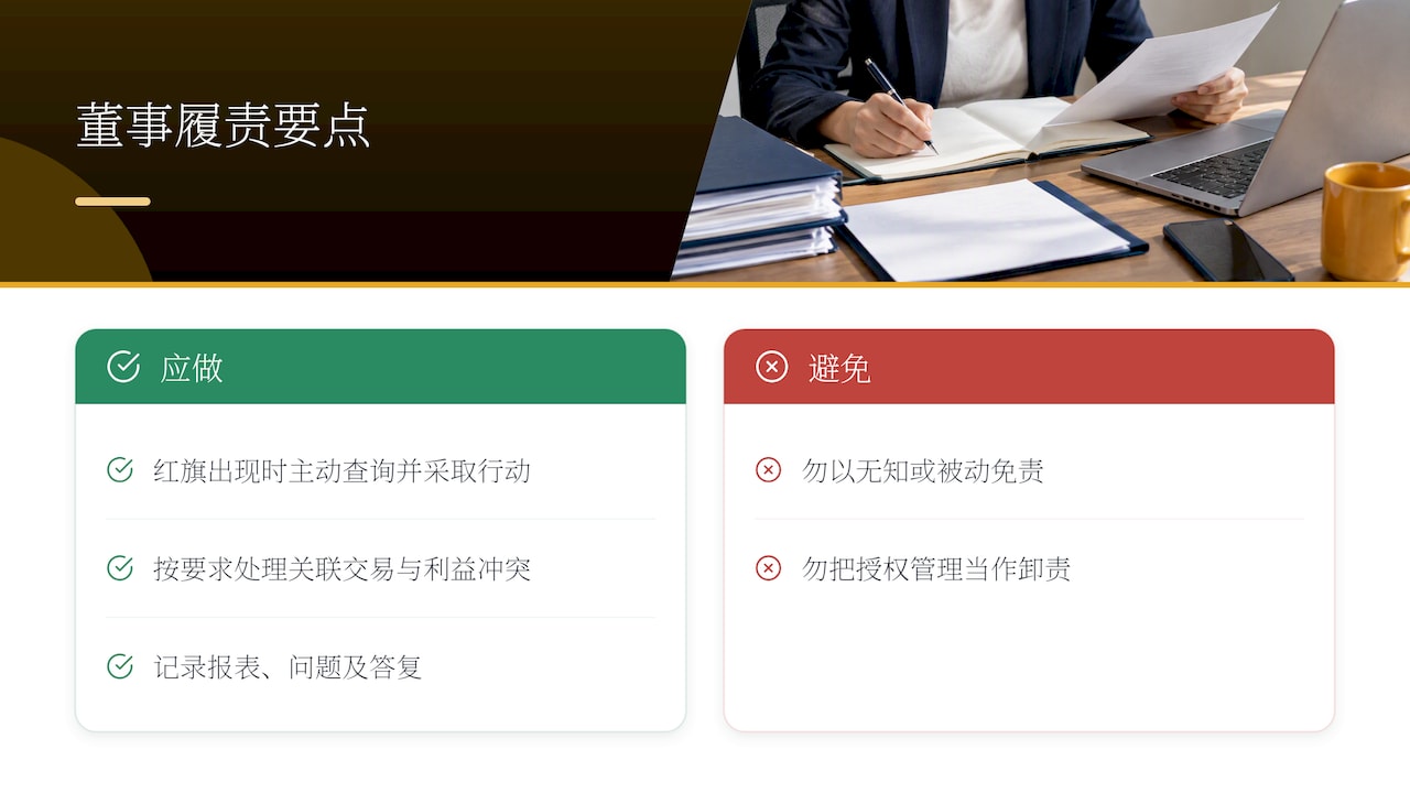 董事的核心法律义务:受托义务、注意义务与利益冲突 — overview diagram