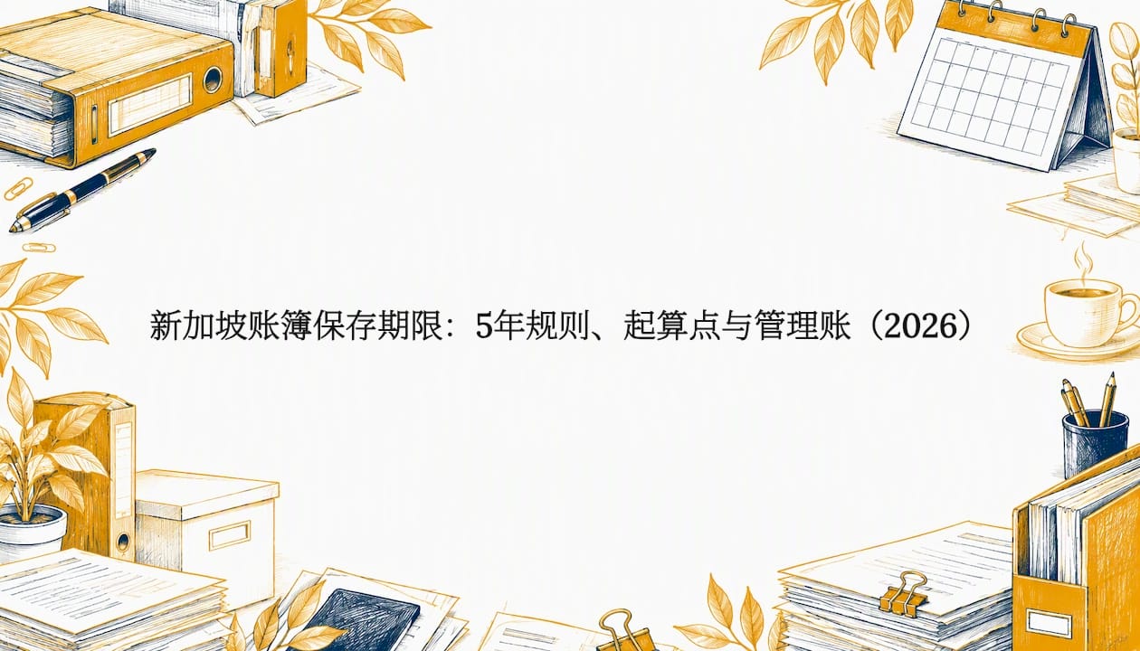 新加坡账簿保存期限：5年规则、起算点与管理账（2026）