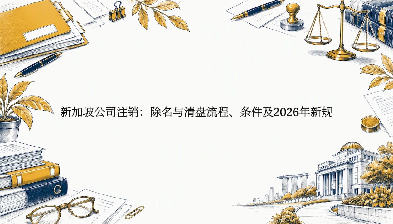 新加坡公司注销：除名与清盘流程、条件及2026年新规
