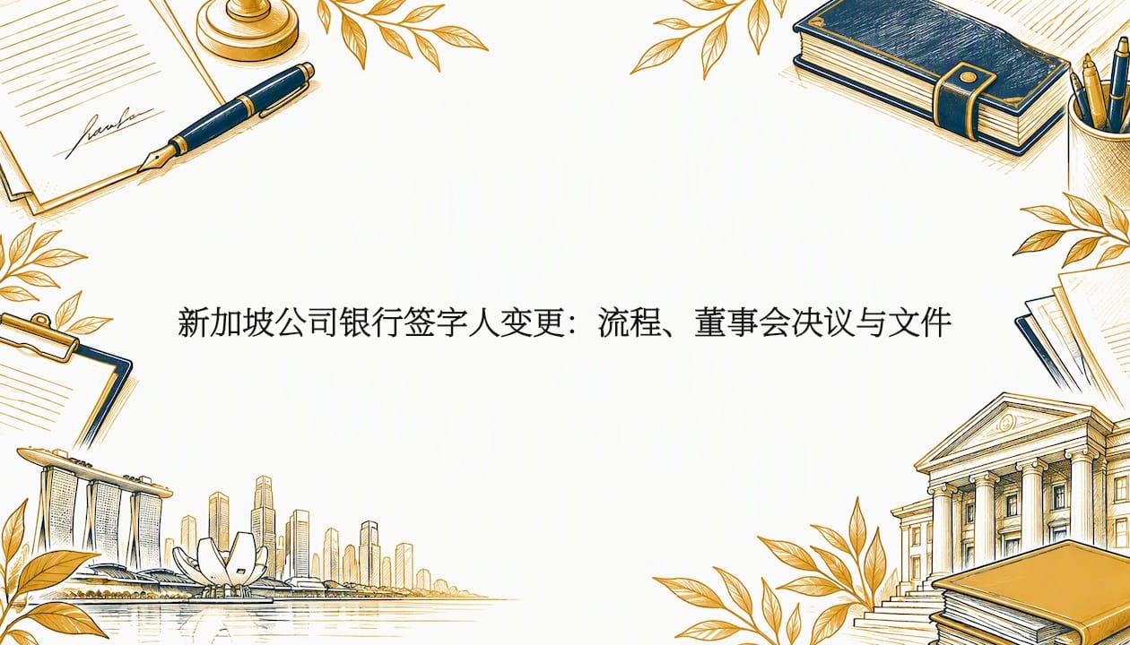 新加坡公司银行签字人变更：流程、董事会决议与文件