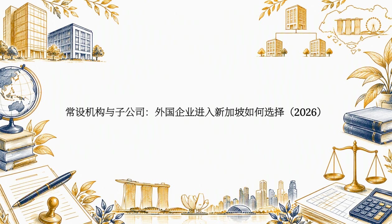 常设机构与子公司：外国企业进入新加坡如何选择（2026）