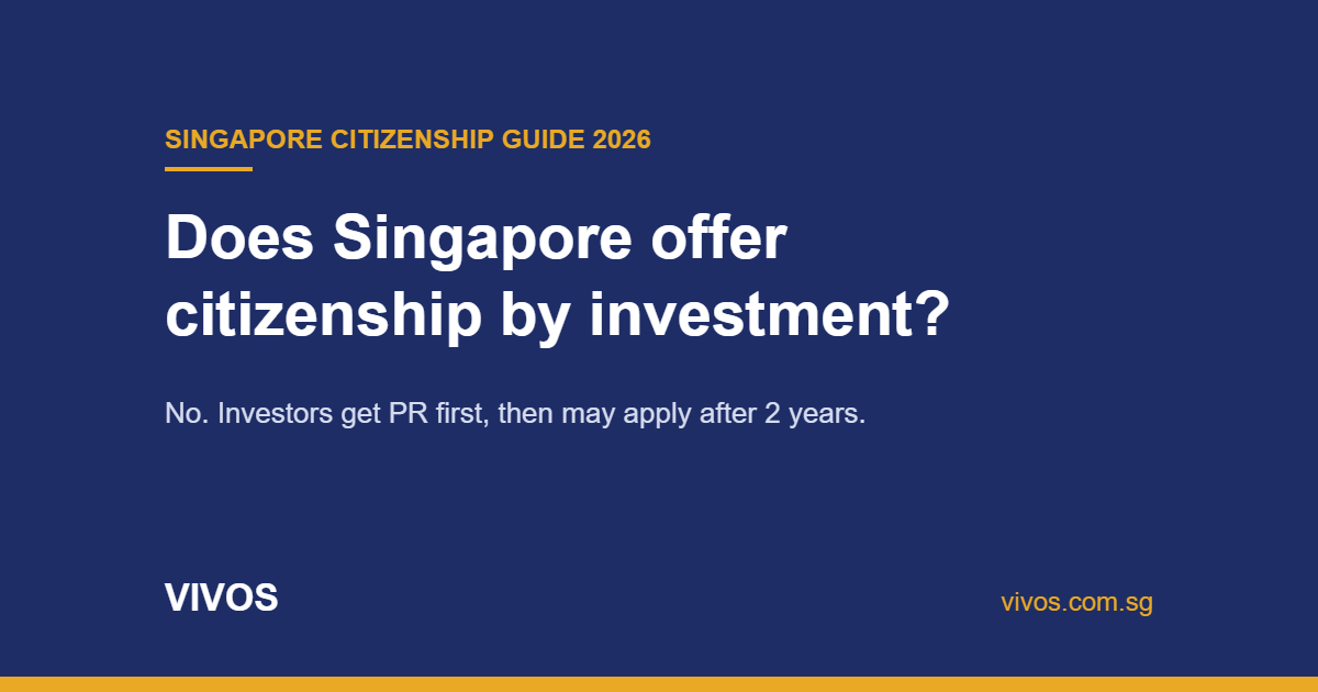 Does Singapore Offer Citizenship by Investment? (2026)